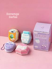 1pc Mini Memo Pad - Cute Food & Animal Decor, Portable Lunch Box Design, Colorful Whimsical Illustrations - Multicolor - View 5