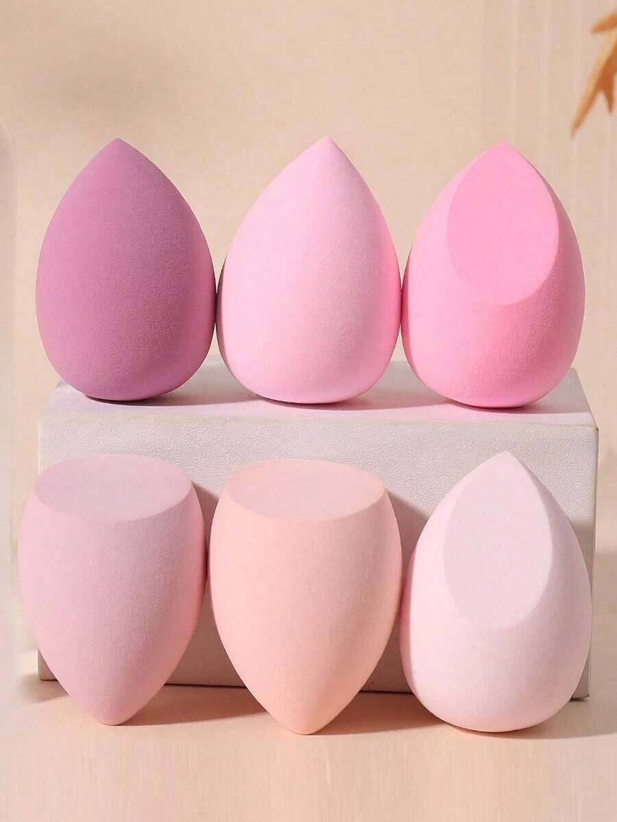 6 piezas Esponja de maquillaje, adecuada para corrector en crema y en polvo, aplicador de maquillaje en polvo suelto, maquillaje, barato, decoración de habitación, tocador, viaje, dormitorio, accesorios de maquillaje, borla, difuminador de maquillaje, borla de polvo, esponja de maquillaje, barato, rellenos de calcetines, maquillaje, herramientas de maquillaje, cosas baratas, regalos, regalos para mujeres, regalos de Navidad - Multicolor - Ver 1