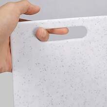 Juego de tablas de cortar de mármol, tabla de cortar gruesa, tabla para carne, tabla de preparación de cocina, tabla de separación de alimentos crudos y cocidos, tabla de cortar frutas para el hogar, tabla de preparación, tabla de cortar de plástico, utensilios de cocina - Negro - Ver 4