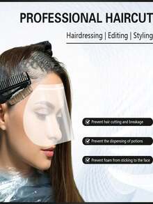 50/100 PCS Disposable Shield Safety Face Shield Microblading Protective Shower Eye Shields Masks For Hairspray Salon Supplies - Multicolor - View 4