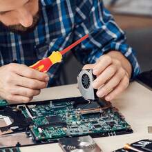 10pcs Insulated Screwdriver Set With Pouch, Suitable For Electrician Repair, Anti-Electric Shock Screwdriver Set, High Hardness Insulated Electrician Screwdriver Set, Household Magnetic & Hex Screwdrivers, Partial Patterns Random - Red - View 2