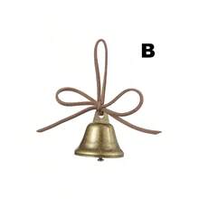 Vintage Bronze Retro Bell Decoration, Witch Bell Protector, Wind Chime For Bohemian Style Home Room Decor, Halloween, Christmas, New Year, Valentine's Day, Antique Brass Trumpet Shape Bell, Craft And Decorative Accessory, Metal Decorative Bell - Bronze - View 13