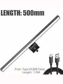 Wisciton 33/50cm 电脑显示器灯条屏幕夹灯 LED 屏幕灯条，适用于工作区调光定时显示，适合学习、阅读和工作，桌面/办公室/家庭/游戏触摸控制显示灯，保护眼睛屏幕夹灯 - 多款 - 查看 11