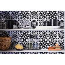 EasyLiner - Hojas de azulejos decorativos para salpicaduras y papel pintado, hojas de azulejos extraíbles de cocina y baño, ligeras y resistentes agua, mediterráneo, 10 pulgadas x 25,4 cm, paquete(Mediterráneo) - Multicolor - Ver 2