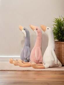 Búp bê nhồi bông hình ngỗng ngồi cao 11,81 inch, hình thú nhồi bông ngỗng lớn, sống động và dễ thương, hình trái tim nữ tính, cũng có thể dùng làm gối, mềm mại, thích hợp làm quà tặng cho thanh thiếu niên và trang trí nhà cửa. - Nhiều màu - Xem 1