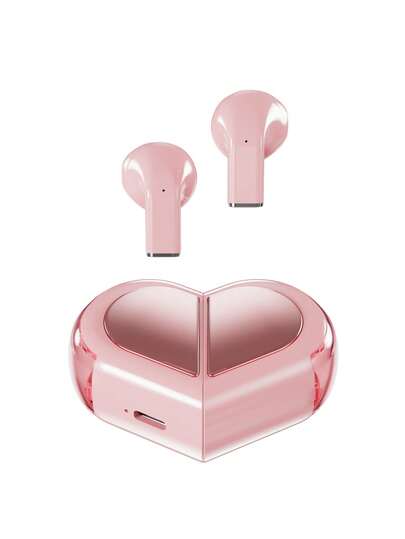 Nuevos auriculares inalámbricos Bluetooth con forma de corazón rotativa, estéreo, compactos y bonitos, de bajo consumo, compatibles con , OPPO,