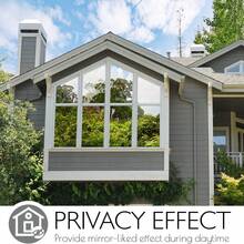 1 Roll Heat Insulation Window Film For Office & Home Use, Features Privacy Protection, Sun Blocking, One-Way Vision. Easy-Apply PET Material With Modern Design, Architectural Integration, Adhesive-Free Static Cling . - Silver - View 7