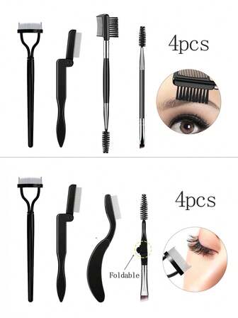 4pcs Eyelash Comb Lash Separator Tool,Eyelash Separator Tool For Clump-Free & Defined Lashes,Professional Eye Makeup Tools