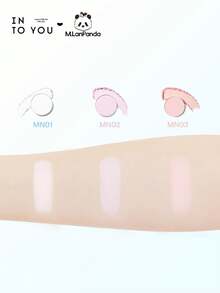 INTO YOU Borla de maquillaje en miniatura (Serie Meng Lan), control de grasa, mantiene el maquillaje limpio, portátil - MN01 - Ver 6