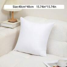 2pcs White Pillow Core, Sofa Cushions Are Soft And Fluffy And Comfortable, Bedside Pillows Are Durable, Suitable For Living Room, Bedroom, Bay Window, Room Home Decoration