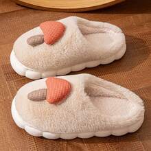 Cotton Slippers For Ladies, Suitable For Home Use, Anti-Slip, Warm And Comfortable. Cotton Slippers For Couples, With Plush And Matte Finish. - Yellow - View 9