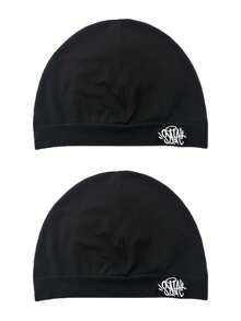 قبعة مطرزة Y2K للشارع، سوداء، مطاطية، ضيقة، قطعة متعددة الاستخدامات تتناسب مع الهوديز، إطلالة حادة وأنيقة، أساسية، مقاومة للغسيل، ناعمة ومريحة، مناسبة للارتداء في الخريف والشتاء، للتنقل اليومي والمناسبات، للرجال