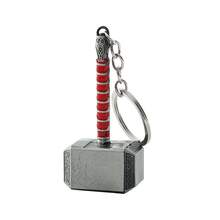 Disney 1 pieza Llavero de aleación de zinc con superhéroe, llavero de aleación de zinc con Stormbreaker y el martillo de Thor, estiloso y único, colgante decorativo para bolso de los Vengadores, adecuado para uso diario o como regalo.