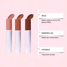 Mirror Shine Lip Gloss – 3 Colors Available, Water High Gloss Plumping Hydrating, Whitening Complexion Lipstick, Improves Dryness Lip Fine Lines, Non-Stick & Long-Lasting Waterproof Lip Glaze - 03 Rosa - Ver 11