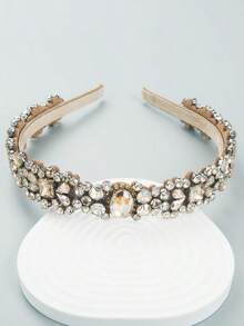 Gemstone Decor Hair Hoop Royal,Hairband,Hair Hoop Headbands ,Hair Accessories - FG531-彩色 - 查看 3