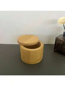 1个天然木纹竹制磁性盖调料罐，容量6盎司，配有配套勺子，适合存放盐/胡椒/香料/糖等，实用厨房收纳好帮手，母亲节和情人节礼物佳选。 - 彩色 - 查看 6