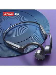 Lenovo X4 Bone Conduction Headphones Bluetooth 5.3 Hifi Ear-Hook Wireless Headset With Mic Sport Earphones - Black - View 2