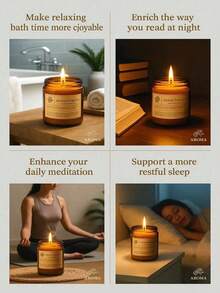 Scented Candle Gift Set, Soy Wax Candles, Help You Relax And Sleep, Fragrant And Long-Lasting Burn Time - Ideal Valentine's Day Gift For Family And Friends, Also Suitable As Wedding, Birthday, Holiday, Wedding Favor Lady Gift Set, Home Fragrance Candles, Unisex Candle Gift, Birthday, Yoga Bath, Valentine's Day Gift, Home And Hotel Decor Candles - Multicolor - View 10