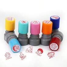 一套英文表扬印章，用于鼓励学生，感光英文印章，适合课堂奖励和学生返校礼物