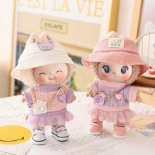 Bộ trang phục Giáng sinh cho búp bê 6,69 inch, bao gồm 1 mũ đội đầu trang trí và bộ trang phục phù hợp với búp bê 6,69 inch, phụ kiện Giáng sinh BuLabu dễ thương để chơi và trưng bày (Không bao gồm búp bê) - Nhiều màu - Xem 7