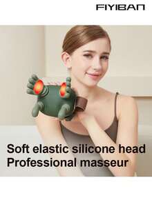 FIYIBAN A New Type Of Finger Pressure Neck And Shoulder Massager, Featuring Advanced Finger Pressure Massage, Hand, Neck And Shoulder Massage Functions, As Well As Vibration And Heat Therapy Functions. Rechargeable, Suitable For Home, Office And Travel Use.