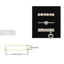 3pcs Fashion Decorative Rings, Charms & Pendants Accessories For Apple Watch Bands