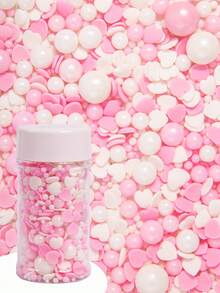 Edible Valentine's Day Cake Decorations, Suitable For Decorating Baked Goods, Cupcakes, Ice Cream, Candies And Cookies - Pink, Ideal For Valentine's Day, Princess-Themed Wedding Parties And Weddings. - Multicolor - View 5