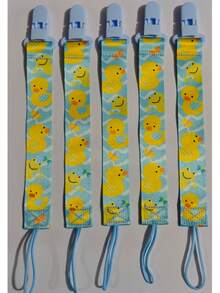 1pc Personalized Pacifier Clip With Name, High-Quality Fabric, Is Its First Criterion. The Selection Of Materials, And Harmless, Every Detail Has Been Strictly Polished, There Are No Sharp Corners, And Will Not Scratch The Delicate Skin. Back To School - Multicolor - View 20