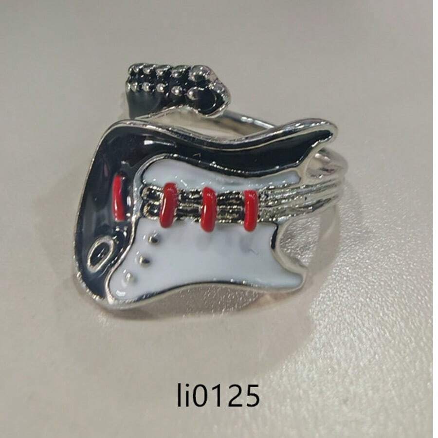 1pc Adjustable Hip Hop Rock Punk Style Dual-Tone Ring, Party Jewelry For Men - Multicolor - View 1