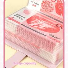 1pc The New Shiny Cash Savings Book A6 Money Wallet Money Book Can Hold Banknotes And Is A Popular Budgeting Notebook For Saving Money. - Multicolor - View 6