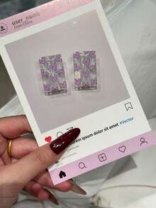 2pcs Heart-Shaped Outline Multi-Color Ins Style Data Cable Protector Compatible With Apple Charger