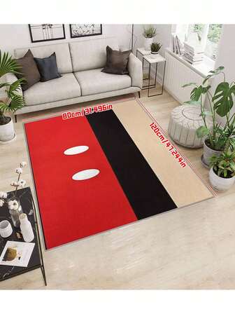 Lightweight Washable Polyester Doormat - Charming Mouse Pattern Carpet, Suitable For Bedroom, Kitchen And Balcony Decor