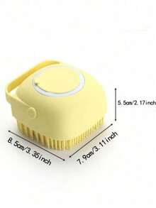 1 chiếc bàn chải tắm bằng silicon mềm, màu ngẫu nhiên, dùng để mát-xa nhẹ nhàng, bàn chải tắm cho thú cưng tinh tế và nhẹ nhàng, phù hợp cho mèo và chó. - Nhiều màu - Xem 7