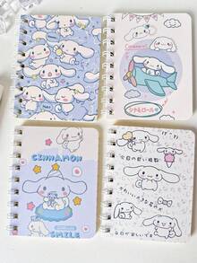 Sanrio 1/4 Kuromi A5 Spiral Notebook - Cute Cartoon Design, Matte Surface, Minimalist Office Diary, Suitable For Daily Use And Back To School Supplies (Partial Quantity Random) - Multicolor - View 4