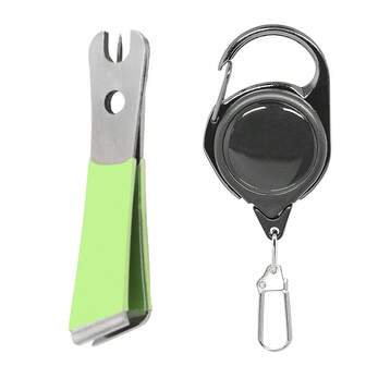 钓鱼打结工具，多功能飞钓剪钳带伸缩器，钓鱼线打结器，快速打钉结