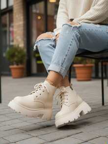 Women Ankle Boots & Booties - White - View 1