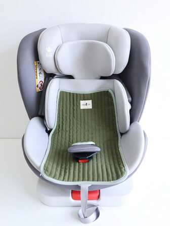 1pc Baby Car Seat Quilted Cushion, Universal 4-Level, New Cute Print, Anti-Slip Padded Mat, Comfortable Protection Pad For Infant/Toddler Daily Travel