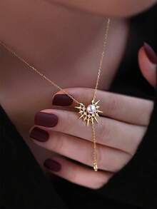 1pc Pendant Necklace Y Shaped Necklace Gold Silver Long Pendant Necklace Women's Jewelry - Y Pendant Necklace - View 17