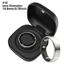 Smart Rings,Fashionable Adult Multifunctional Ring With With Charging Case & Gesture Brush Video, Men's And Women's Smart Ring, IP68 Waterproof, Multi Sport Mode, Fitness Tracker Remote Camera Couple Ring Smart Wearable Ring, Wireless Connection