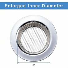 2 Pcs Sink Strainer For Most Kitchen Sink Drain Basket, Upgraded Double-Layer  Design Kitchen Sink Strainer (Outer Diameter 4.5 Inch) - Bạc - Xem 5