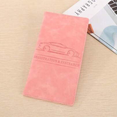 1 pieza Bolsa de almacenamiento de archivos portátil para automóvil, organizador de documentos de cuero sintético unisex, adecuado para guardar licencia de conducir, registro del vehículo, tarjeta de identificación, , manual del automóvil y monedas. Una opción ideal para la organización dentro del automóvil, también un gran regalo para amigos, familiares, compañeros de clase y seres queridos.