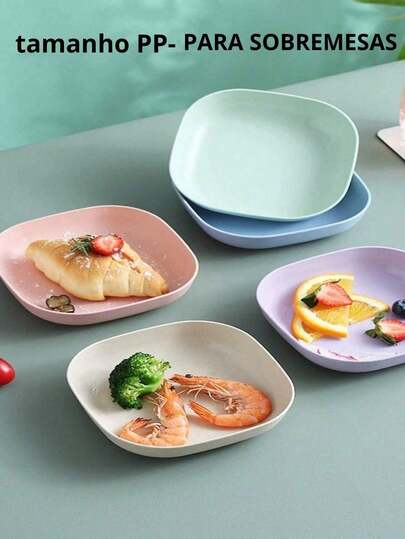 10pcs/5pcs Reusable Multi-Color Plastic Trays, Creative Plastic Tableware Set, Vegetable Plates, Bone-Shaped Plates, Small Plates And Fruit/Candy Dishes, Storage Trays, Plates, Suitable For Outdoor Picnics, Camping, Festivals, Home, Restaurants, Multi-Purpose Tableware, Fashionable Kitchenware, Home Goods, Travel Essentials, Gifts For Women, Valentine's Day Gifts, Gifts For Family