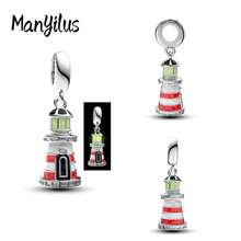 1 pieza Manyilus Original 925 Plata de Ley Colgante de Encantos de Viaje, Encanto de Bicicleta Azul Brillante, Encanto de Cámara Retro de Viaje, Encanto de Mochila de Oso Lindo, Encanto de Maleta, Encanto de Motocicleta Azul Pequeña, Encanto de Taxi Viaje de Amor, Encanto de Globo Giratorio, Encanto de Faro de Luz Nocturna - Multicolor - Ver 2