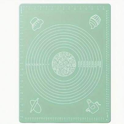 Large 27.56"X19.7" Heavy-Duty Silicone Baking Mat - Non-Stick, Heat-Resistant (356°F) Double-Sided Dough Rolling Mat With Measurement Markings - Pastry Board For Pizza, Bread, Pastries - Commercial & Kitchen Use