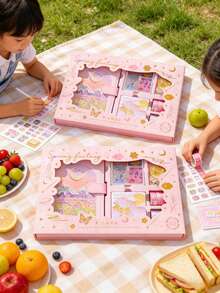 Children's Sticker Stamp Set Painting Handbook Gift Box Set Dual-Material Craft Supply Pack (For Journals, Scrapbooks, DIY Crafts And Art Supplies) Children's Christmas Gifts Back To School Gifts