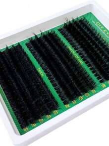 300/295pcs DIY Mink Fur False Eyelashes, 40D/50D/60D/80D/100D Fluffy Individual Lashes, Create Thick 5D Effect, 0.07mm Curled Lashes, 10-16mm Mixed Length, Makeup Tools, Bulk Individual Fake Lashes, Suitable For Daily Makeup And Cosplay, Reusable, Eyelash Clusters, Individual False Lashes - D - View 4