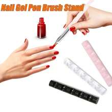 1pc Multi-Functional Nail Tool Stand, Nail Art Tool Stand, 5-Compartment Nail Art Painting Brush Holder, Nail Tool Display, Nail Pen Holder - Multicolor - View 4