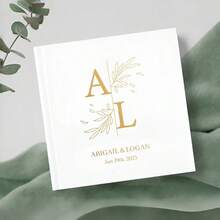 1 Piece: Custom White Square Wedding Guestbook, DIY Photo Album, Engagement/Anniversary Party Guestbook, Minimalist Bridal Scrapbook. - White 3 - View 5