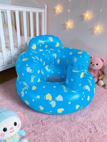 Multifunctional Inflatable Baby Learning Chair, Suitable For Infants 3 Months And Above, Summer Inflatable Seat, Allows Baby To Sit And Stand, Inflatable Baby Floor Seat, Baby Back Support Sofa - Multicolor - View 3