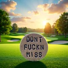 Gold Adult Humor Novelty Ball Markers Funny Ball Marker Men With Funny Words Unique Gag Gifts Men Or Women Golfers On - Course Accessories - Initial - View 6